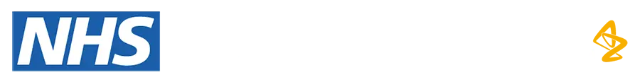 NHS AAC & AstraZeneca Logos